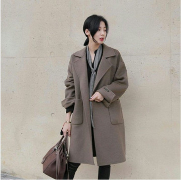 【预售】高端定制韩国品牌uptownholic女装毛呢大衣羊毛大衣