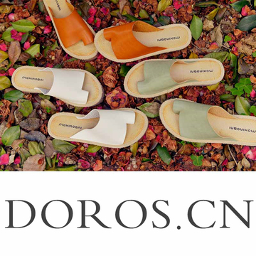 Doros夏季新款日系简约文艺范套趾平底松跟防滑凉鞋女鞋