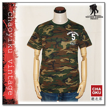 美国职棒MLB官方出品/美国陆军负伤战士球星纪念T恤/M/丛林迷彩