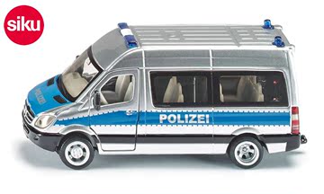 专柜正品德国SIKU 合金汽车模型 儿童玩具 奔驰警务车商务车U2313