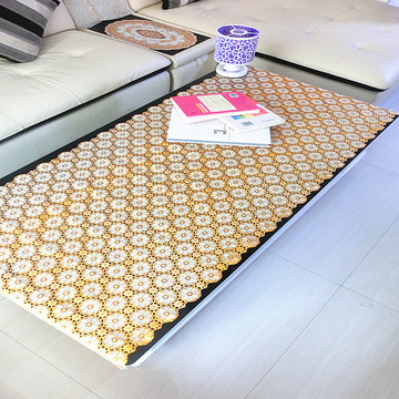 包邮PVC烫金桌布 镂空桌垫电视柜桌旗茶几垫床头柜罩台布冰箱盖布
