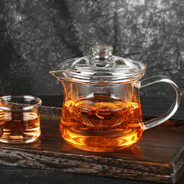 明尚德玻璃公道杯创意透明带茶漏 加厚泡茶壶耐热带过滤玻璃茶壶