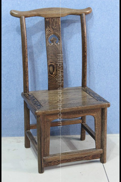 鸡翅木明式靠背椅餐椅中式红木家具实木仿古官帽椅儿童座椅休闲椅