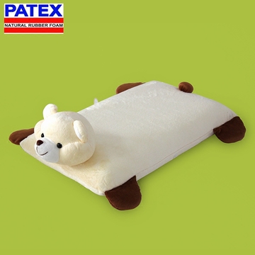 泰国乳胶枕PATEX 卡通小熊儿童抱枕 进口天然乳胶枕芯 橡胶儿童枕