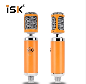 ISK RM-7 RM7专业电容麦克风网络K歌电脑录音唱吧声卡录音棚设备