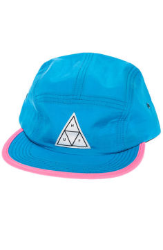 HUF帽子滑板死飞麻叶蓝色 紫色5-PANEL CAMPCAP 5片帽 正品 包邮