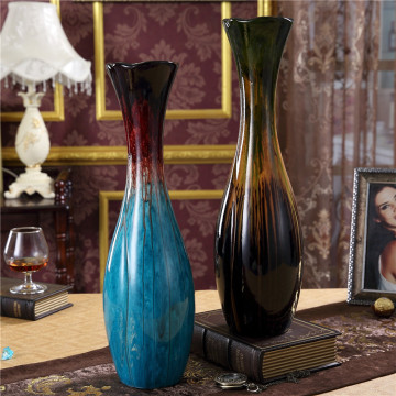 欧式现代简约创意陶瓷花瓶摆件家居装饰品台面客厅电视柜花瓶花器