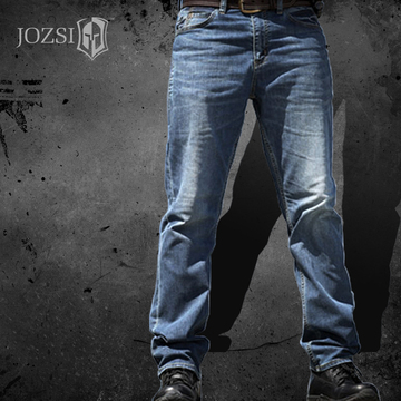 JOZSI正品 战术通勤牛仔裤男 直筒城市休闲 耐磨抗撕裂户外长裤