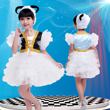 小荷风采快乐的小羊儿童舞蹈演出服舞台表演服装幼儿表演舞蹈服