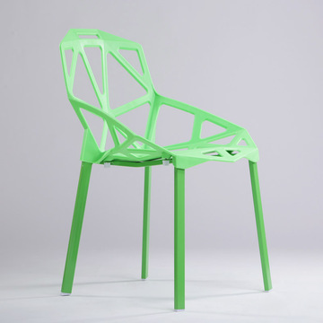特价金属腿时尚现代镂空塑料椅子创意餐椅休闲椅 办公椅 几何椅子