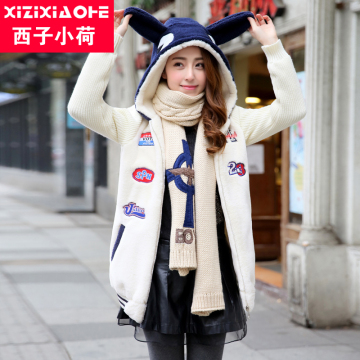 西子小荷2015新款冬季棉衣 女 毛绒加厚棉服外套学生韩国少女冬装
