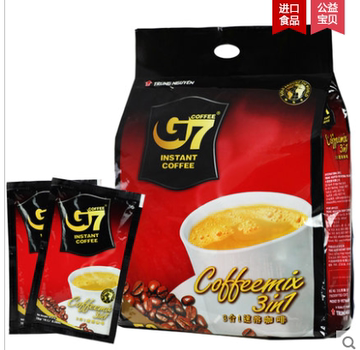 包邮 越南进口中原G7速溶咖啡800g三合一 50包 雀巢咖啡1600g批发