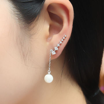 戴拉925银耳环女韩国长款气质耳饰日韩夸张流苏防过敏个性小饰品