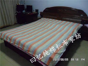 【特价】老粗布床单单件2米2.3单人双人棉加厚床上用品