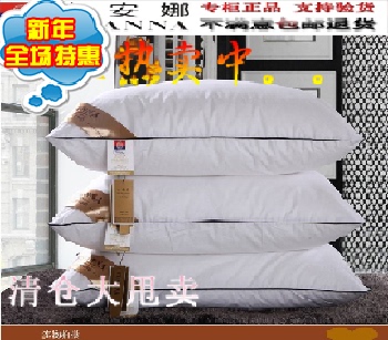羽绒枕芯正品95%白鹅绒枕五星级酒店宾馆护颈保健枕头一对太空枕
