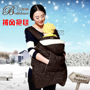 新款婴儿抱被秋冬季儿童用品外出保暖抱毯婴儿纯棉加厚绒宝宝包被
