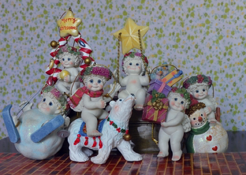 清仓圣诞树装饰品礼物家居挂饰可爱小天使娃娃吊件生日礼物品挂件