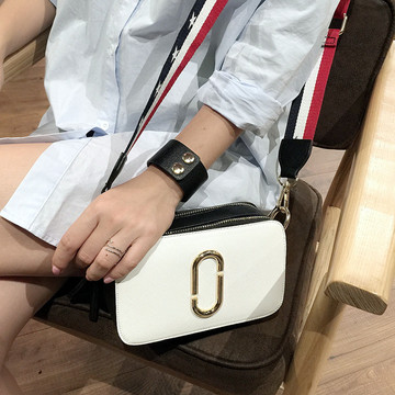 2016新款韩版时尚拼色小方包斜跨单肩小包包女简约欧美休闲小挎包