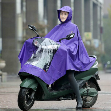 包邮天堂单人电瓶车雨披雨衣加大加长加厚成人户外时尚电动车雨衣
