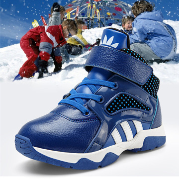 2015冬季新款童鞋男童棉鞋真皮高帮韩版儿童棉鞋中小童冬季运动鞋
