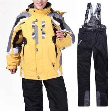 户外大牌男滑雪服男滑雪衣套装高端户外冲锋衣套装加厚保暖抗寒
