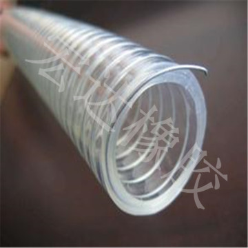 PVC钢丝管、钢丝输油管 透明钢丝管 钢丝软管 无毒抗冻 抗老化