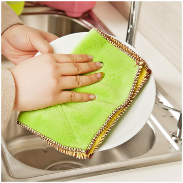 双面吸水不掉毛洗碗巾  吸水厨房清洁巾 纤维加厚百洁布 抹布 43