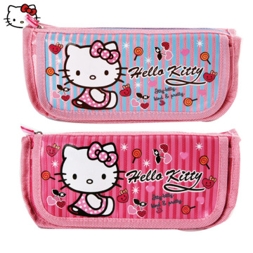 新款正品HelloKitty凯蒂猫儿童女学生漂亮笔袋 韩版卡通文具袋