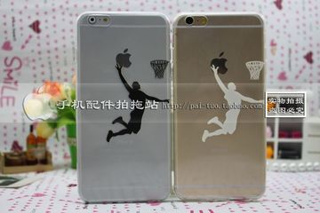 乔丹科比篮球NBA苹果iphone6 4.7寸手机壳创意6plus软胶保护套