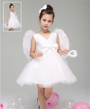 儿童装扮小天使表演服女童服装天使翅膀蓬蓬公主裙童韩版纱纱裙