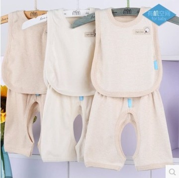 有机棉儿童套装童装宝宝纯棉套装婴儿小孩衣服0-2岁