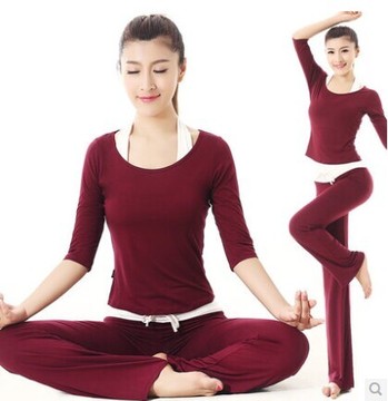 2015春季新款 瑜伽服套装女 瑜珈服 莫代尔三件套 包邮 特价