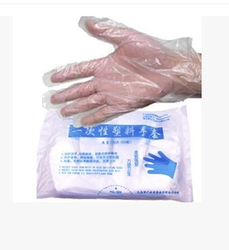 一次性PE手套 塑料溥膜手套 食用手套 卫生手套中号100支