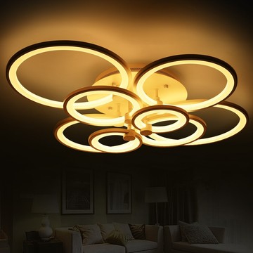 维港  大气创意简约LED吸顶灯时尚艺术客厅灯亚克力卧室餐厅灯具