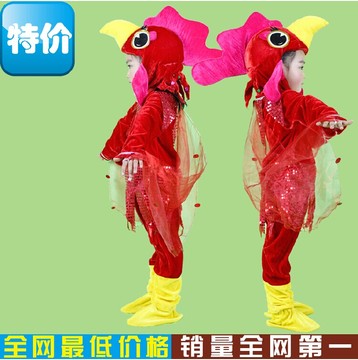 幼儿园表演服装 儿童大公鸡动物演出服装 母鸡带小鸡游戏服装