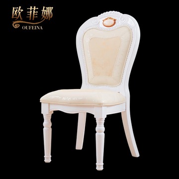 高档大理石实木餐椅 真皮椅橡木椅 欧式软包雕花椅子凳子