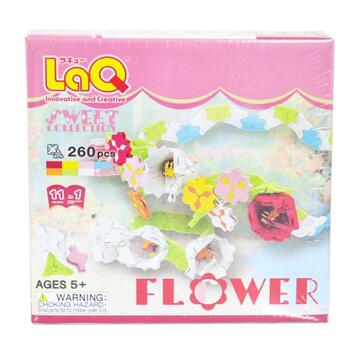 日本进口LAQ/拉休几3D立体拼插积木玩具 女孩玩具LAQ七色花260片