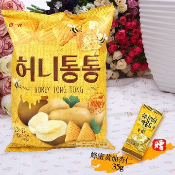 韩国进口零食品 海太蜂蜜黄油薯片二代薯角130g送蜂蜜黄油杏仁35g