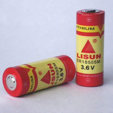 LISUN/力兴ER18505M智能水表电池 3.6V锂电池工控PLC仪表煤表电池