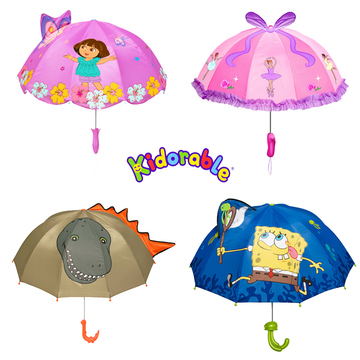 儿童雨伞男女孩创意朵拉卡通长柄晴雨伞可爱小宝宝迷你卡通遮阳伞