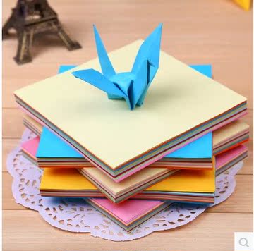 彩色手工折纸 清新糖果色 幼儿园儿童DIY千纸鹤折纸 7色 安全无毒
