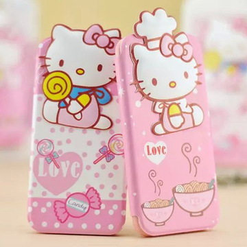 Hello Kitty iphone6 plus手机壳卡通kt猫苹果6/5s翻盖式硅胶皮套
