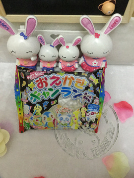 【现货】日本食玩 嘉娜宝知育菓子调色板 涂鸦填色软糖食玩DIY