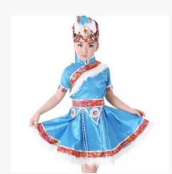 六一儿童朝鲜族藏族舞台表演服 幼儿舞蹈演出服装女童民族舞蹈服