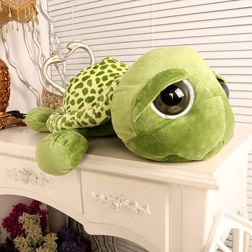 创意可爱大号毛绒玩具绿色海龟乌龟公仔玩偶布娃娃大眼龟生日抱枕