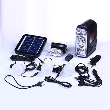 厂家直销太阳能野营灯便携式太阳能系统手机充电照明灯家用应急灯