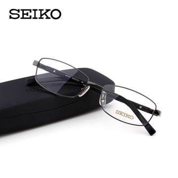 SEIKO/精工眼镜架男 商务纯钛近视眼镜框 配超轻眼睛H01117全框