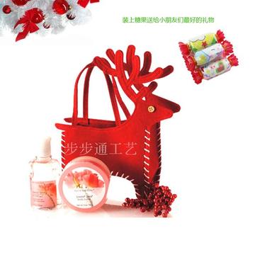 圣诞鹿礼物袋糖果袋化妆品袋 圣诞节庆用品婚庆用品 创意家居装饰