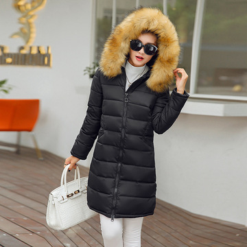2016年冬季新款棉服 韩版时尚毛领连帽羽绒棉保暖棉衣外套82445