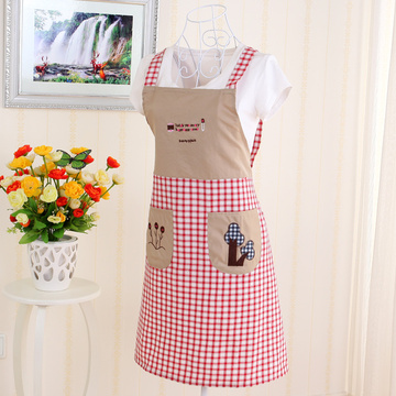 韩版厨房防油卡通可爱围裙无袖防水防污围裙罩衣